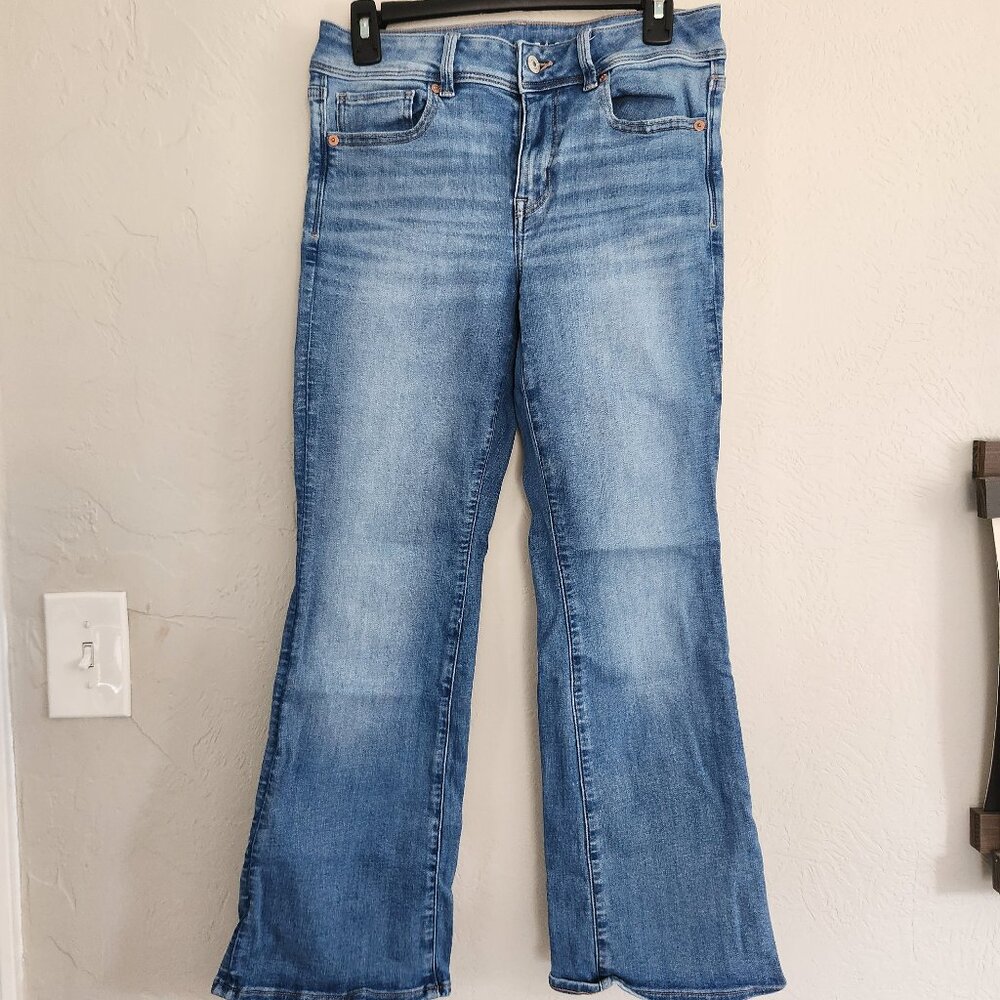 American Eagle: Next Level Low-Rise Kick Bootcut Jean